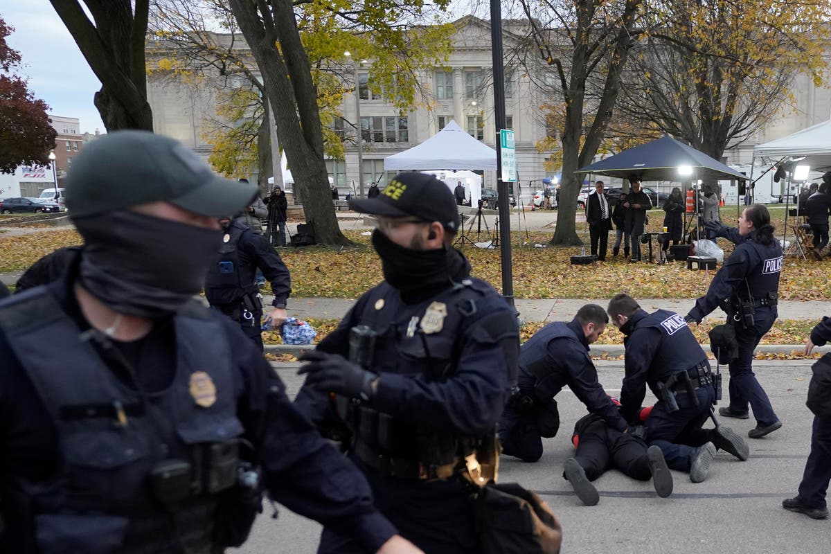 Kyle Rittenhouse trial: Police make multiple arrests outside court as protesters clash