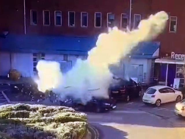 <p>Bomb was set off in a taxi outside Liverpool Women’s Hospital on Sunday </p>