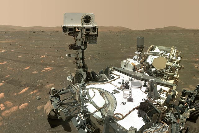 <p>File: NASA’s Perseverance rover takes a selfie with the Ingenuity helicopter</p>