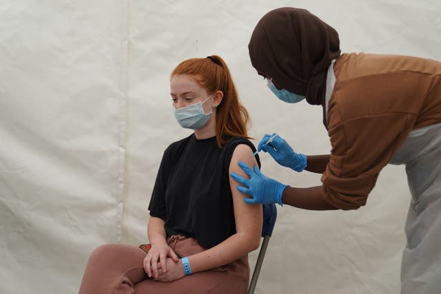<p>Teenagers who test positive for coronavirus will now have to wait twelve weeks to get their vaccine, rather than four weeks </p>