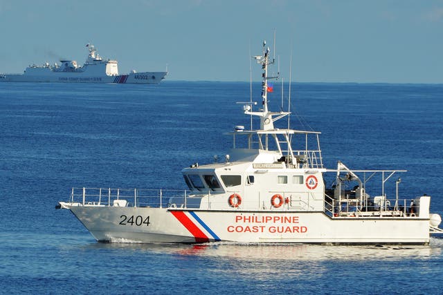 <p>File photo: The Philippines’ supply boats were water cannoned by China’s coast guard on Tuesday</p>