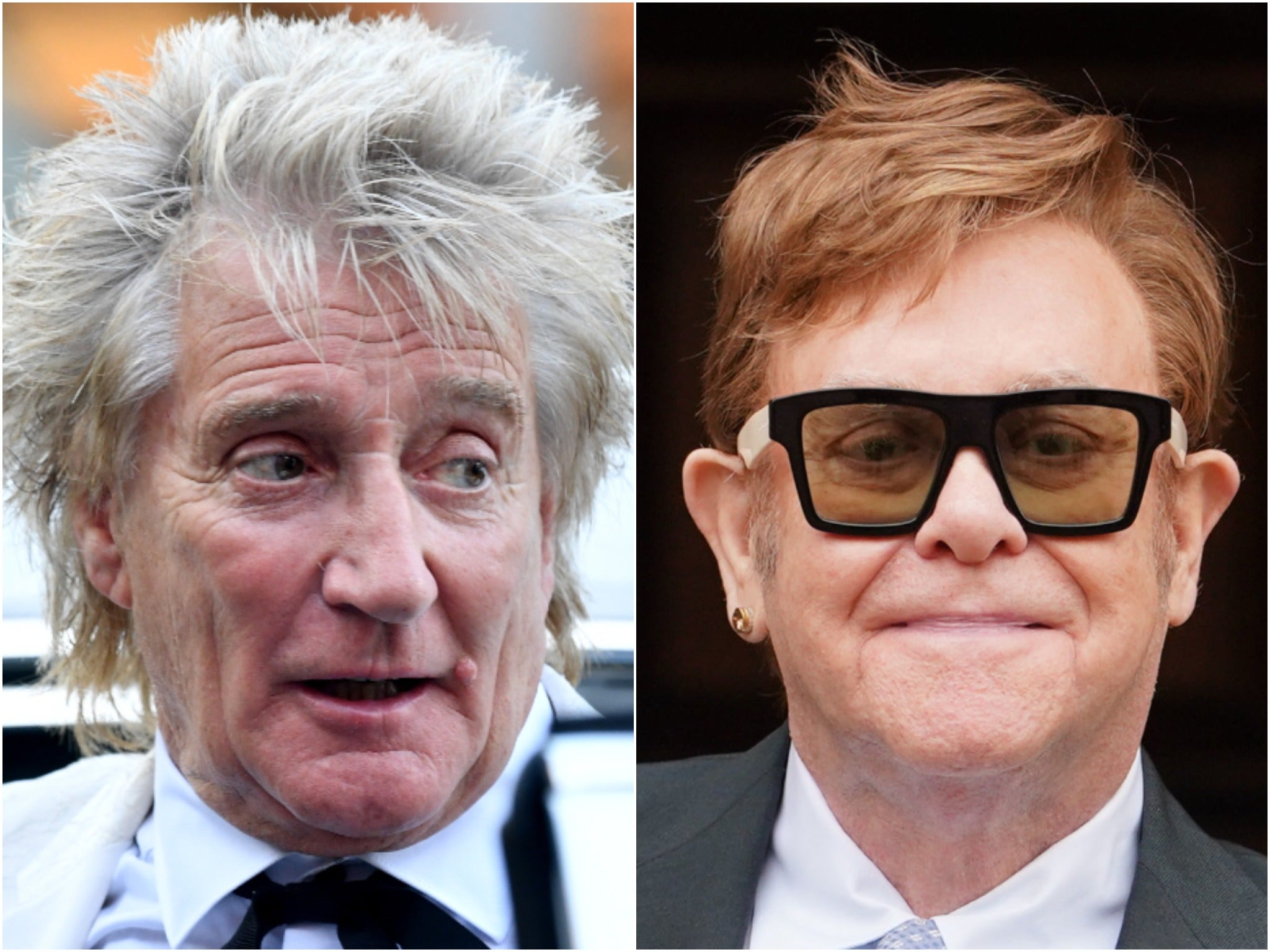 Sirs Rod Stewart and Elton John