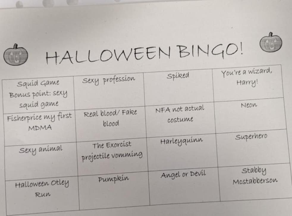<p>The Halloween Bingo game staff at the LGI were playing in the A+E department</p>