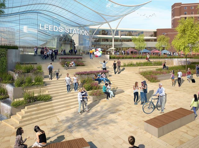 <p>Lost cause: HS2’s plan for Leeds station, which was expected to be the terminus of the eastern leg of HS2</p>