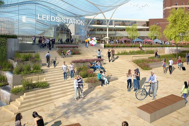 <p>Lost cause: HS2’s plan for Leeds station, which was expected to be the terminus of the eastern leg of HS2</p>