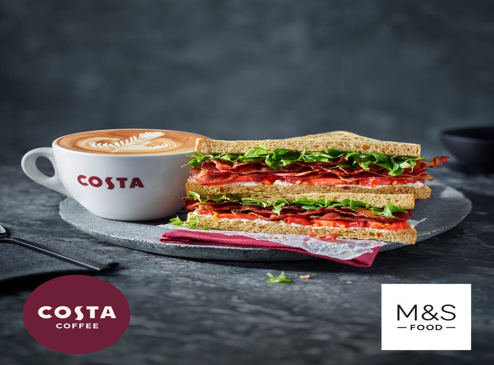 Costa Coffee is to sell M&S food from next year (CostaCoffee/M&S/PA)