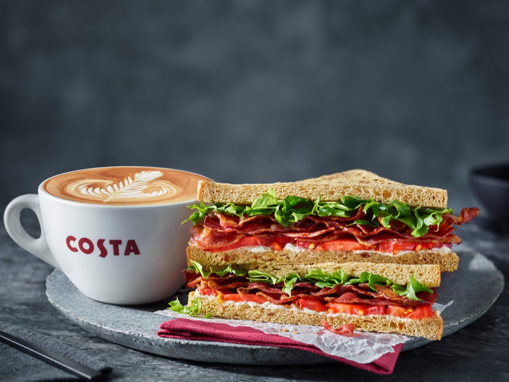 Costa Coffee will start selling M&S food in its cafes and drive thru lanes from spring 2022