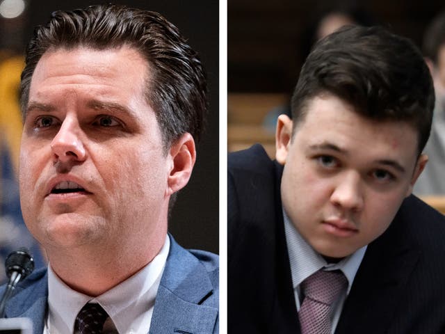 Matt Gaetz y Kyle Rittenhouse