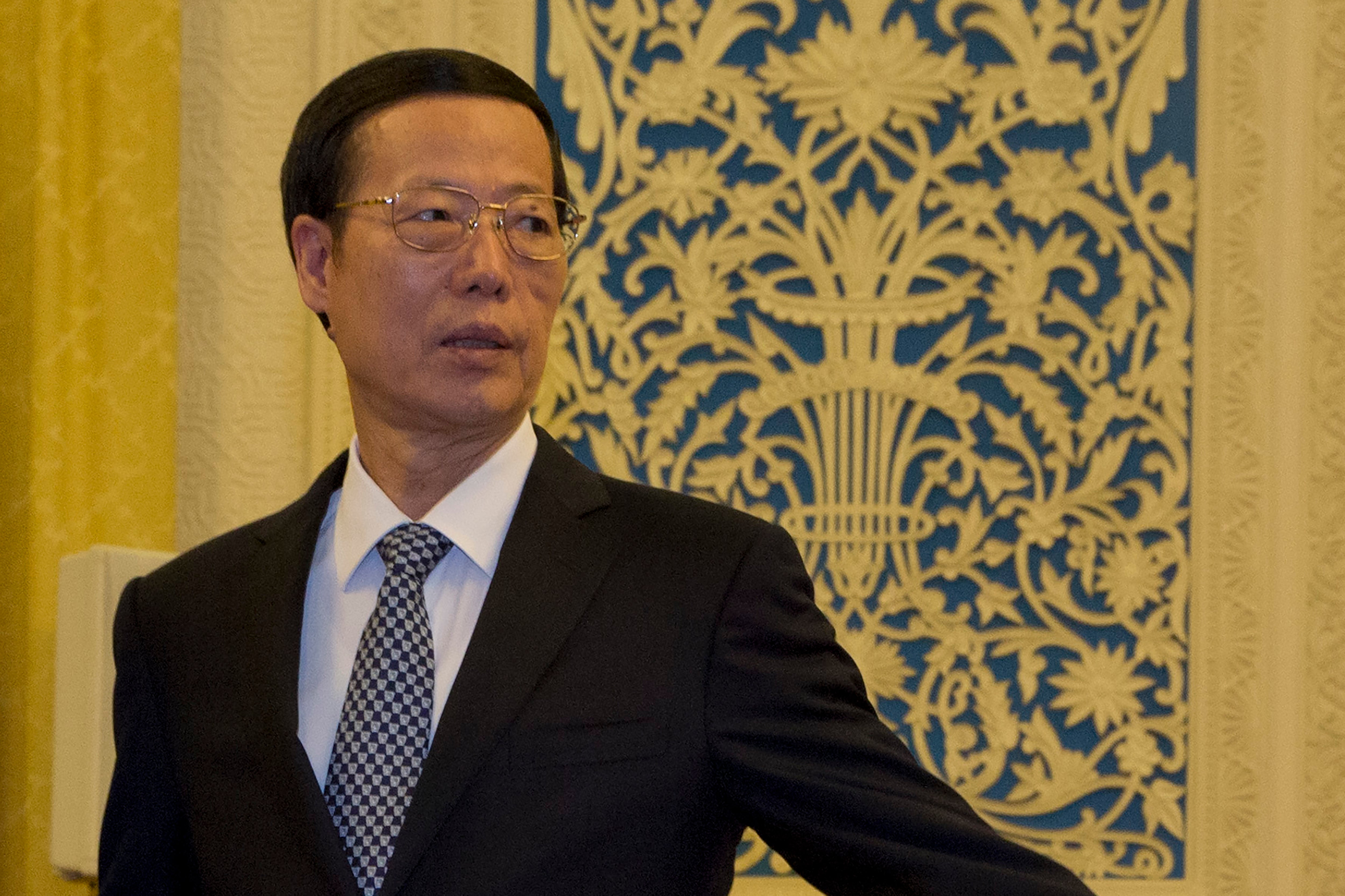 Former Chinese vice premier Zhang Gaoli