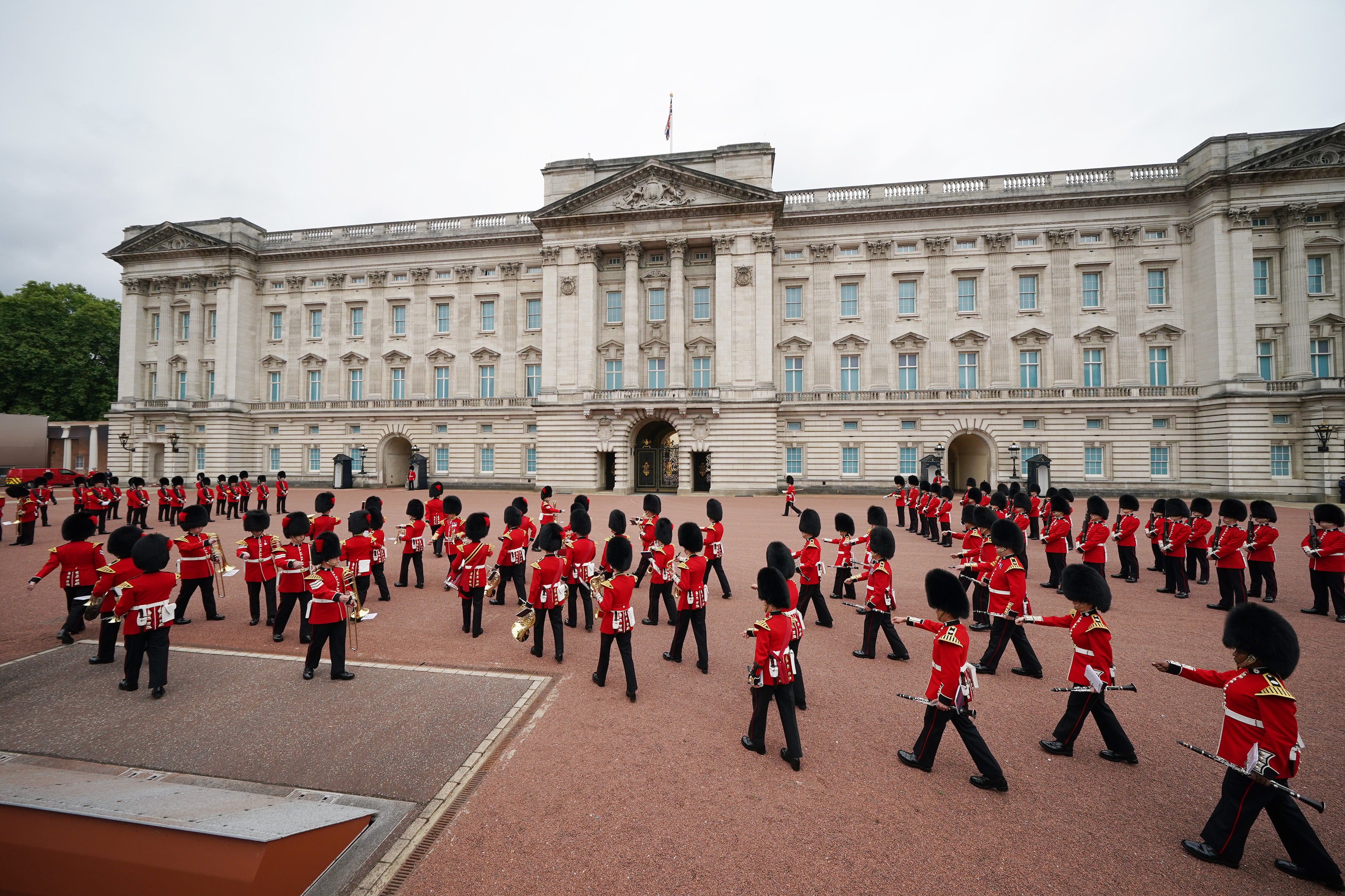 The Changing of the Guard takes place at Buckingham Palace on 23 August, 2021.