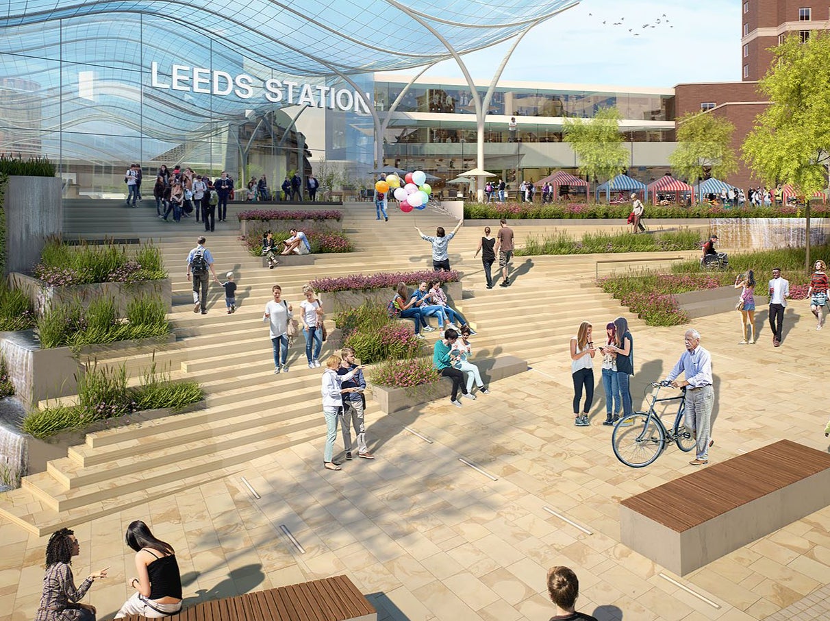 Distant dream: the HS2 artist’s impression of Leeds station in the era of high-speed trains