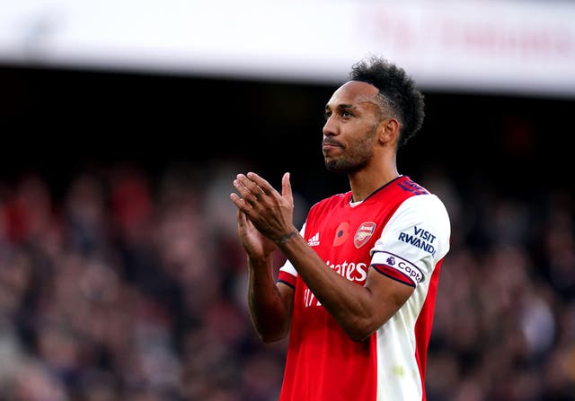 Arsenal manager Mikel Arteta said the club “demand more” from Pierre-Emerick Aubameyang (John Walton/PA)