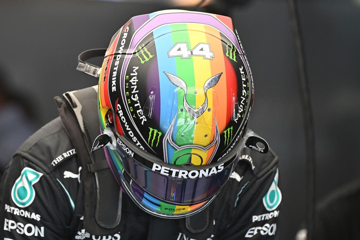 Why Lewis Hamilton will wear a rainbow helmet for Qatar Grand Prix