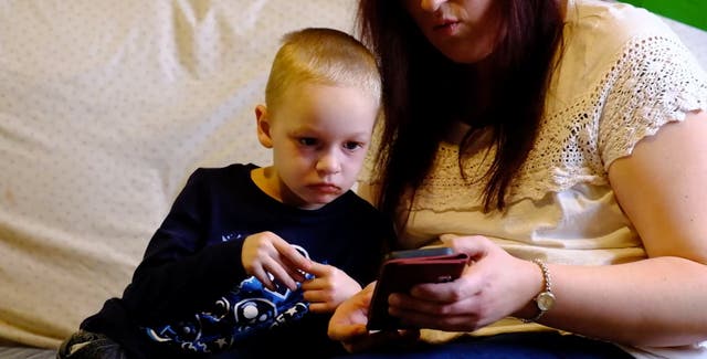 <p>Thomas Boffey dialled 999 and climbed over the child gate let in the police after his mum Kayleigh Boffey, 33, fell down the stairs</p>