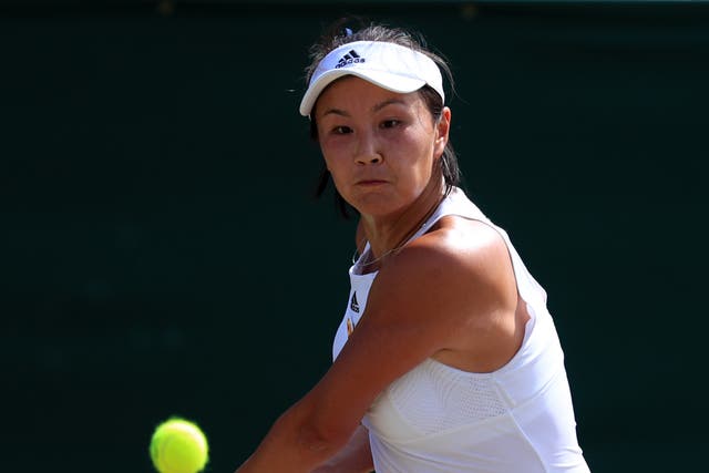 Peng Shuai has not been seen in public since making allegations of sexual assault at the start of the month (PA)