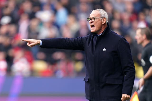 Claudio Ranieri, pictured, has likened football management to sky diving (Tess Derry/PA)