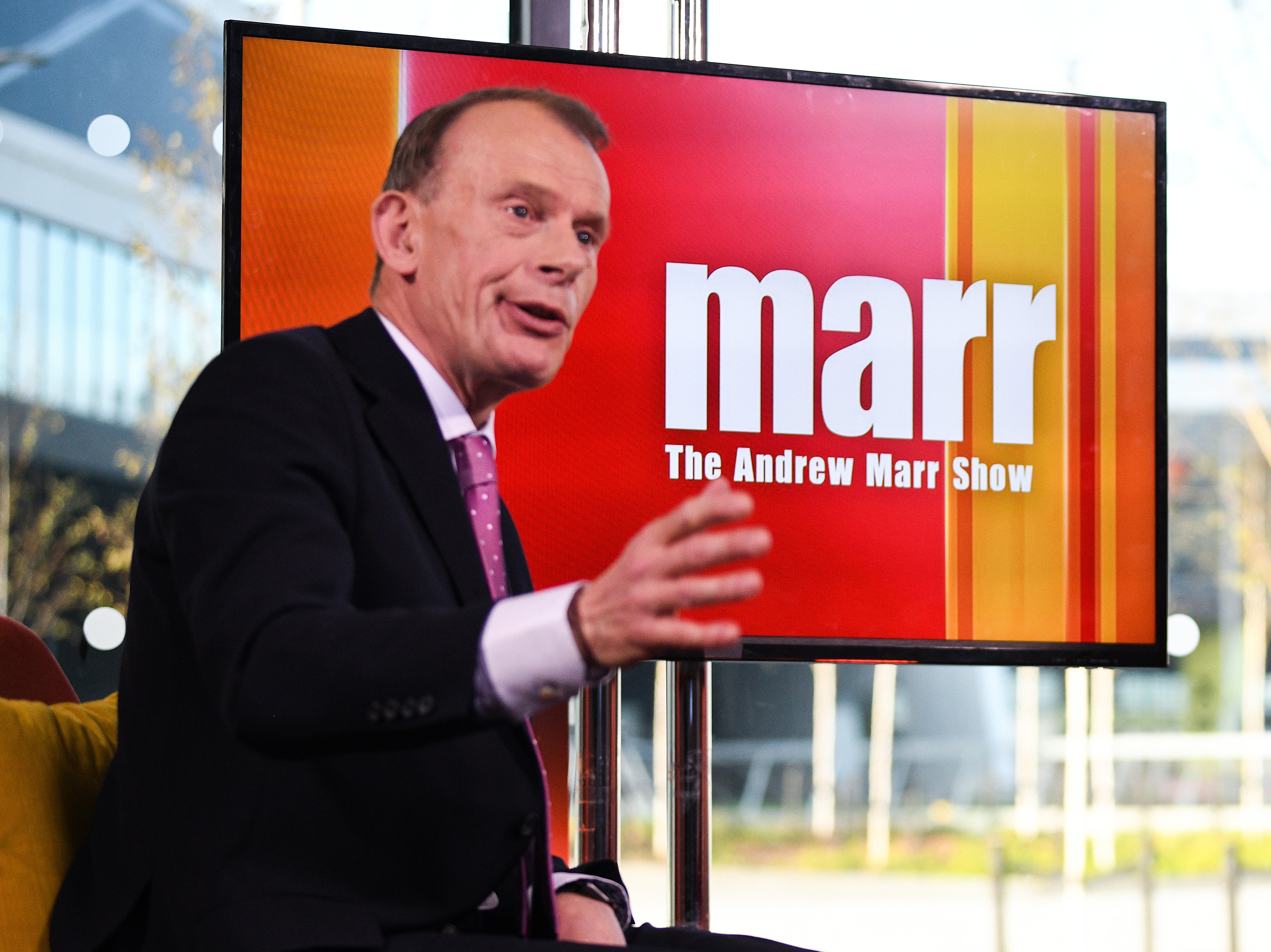 Marr in full flight on his Sunday morning show in 2019