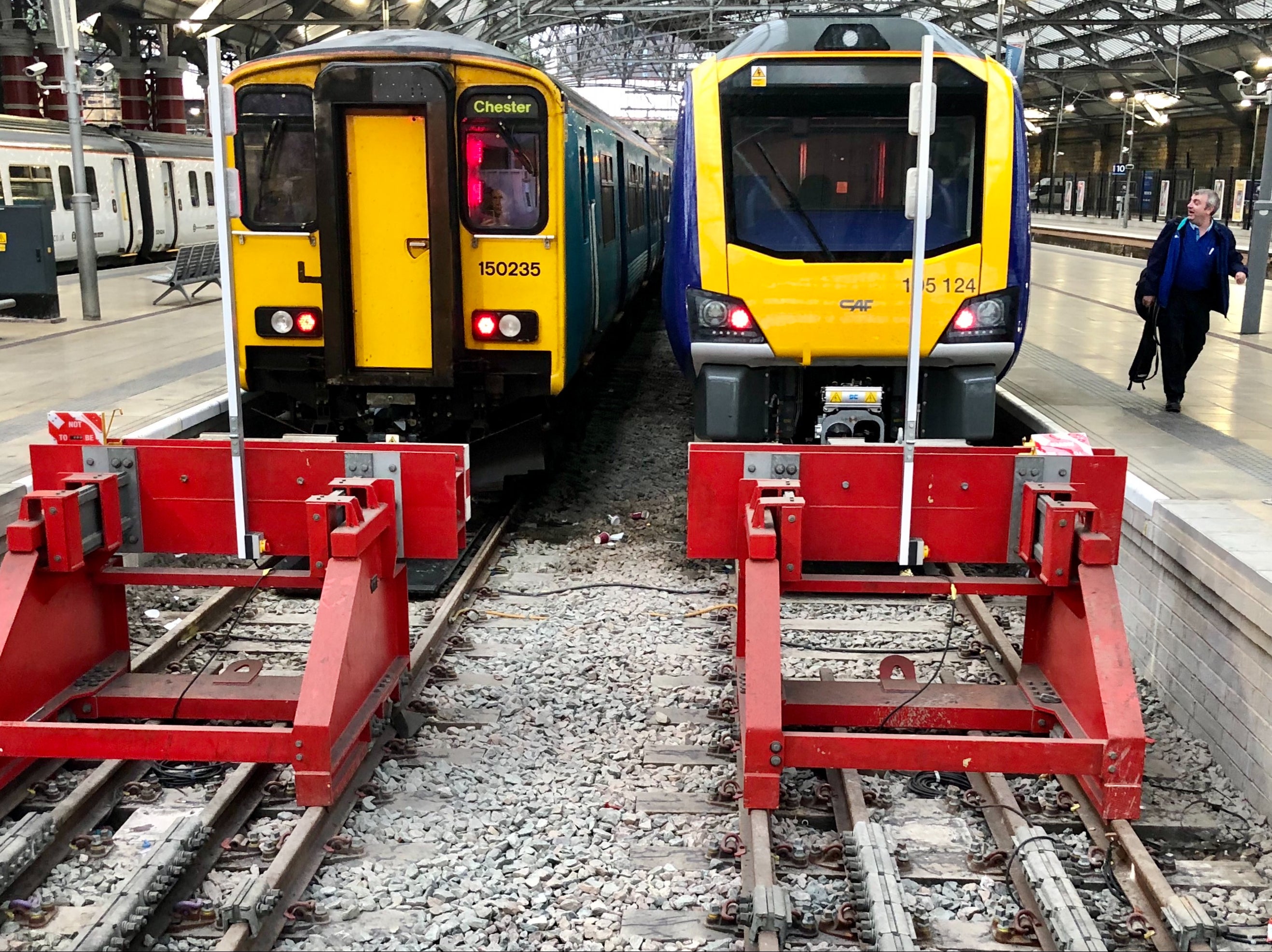 Buffer state: Liverpool Lime Street, 40 minutes or less by rail from Manchester (file photo)