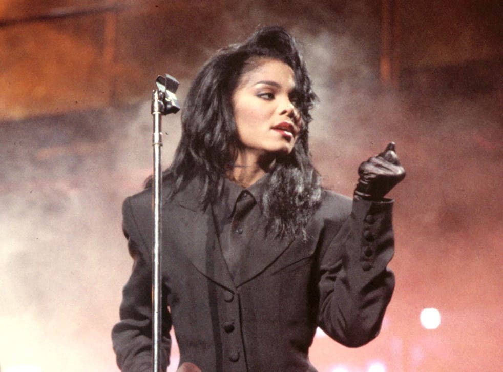 <p>Janet Jackson in concert in 1991</p>