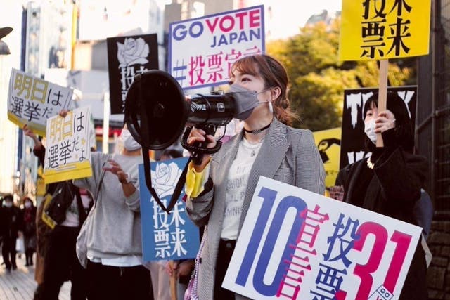 <p>Asako Tsuji launched Go Vote Japan to encourage conversations</p>