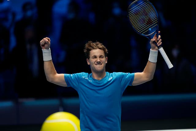 Casper Ruud is in the semi-finals in Turin (Luca Bruno/AP)