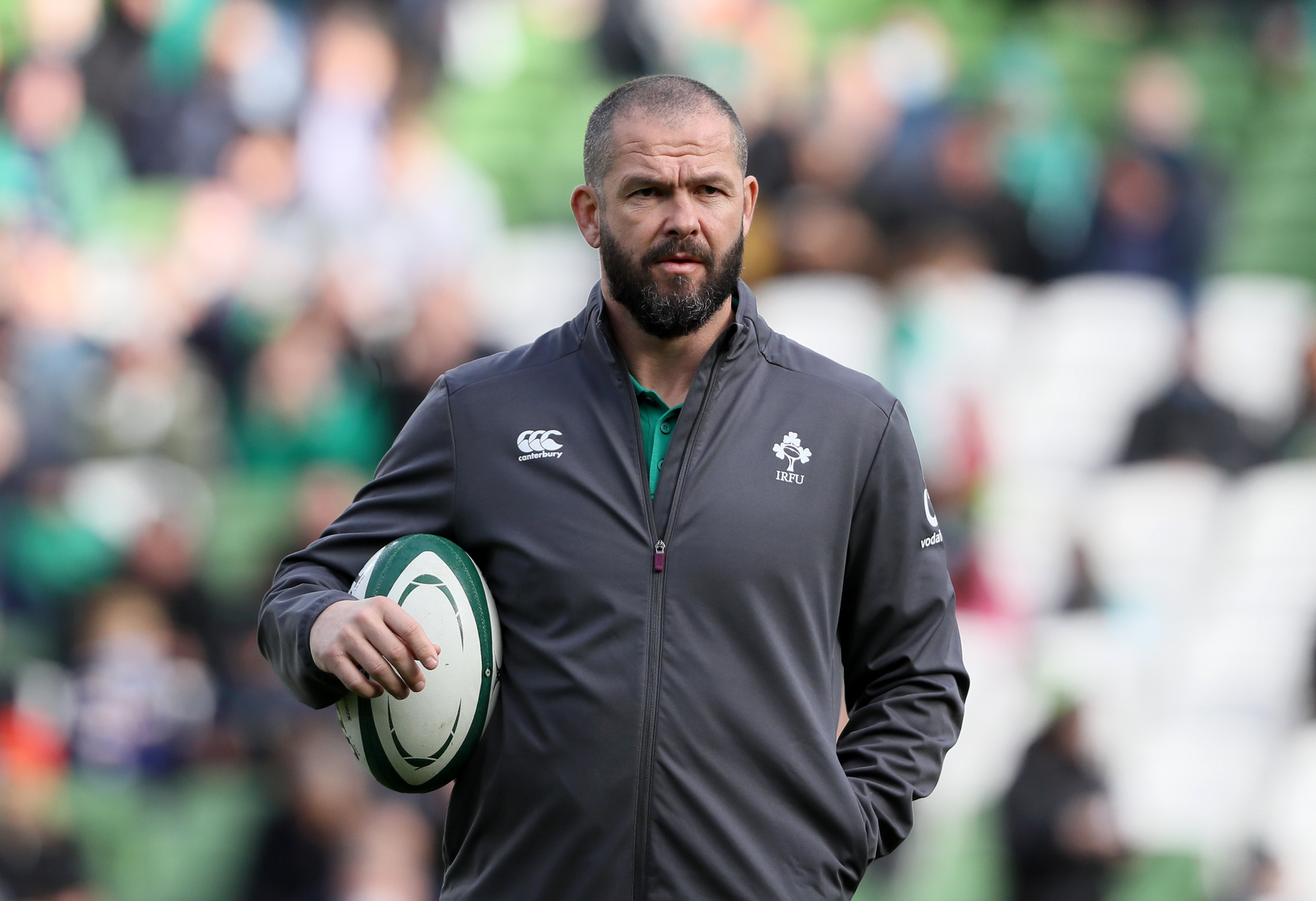 Ireland head coach Andy Farrell has made four changes to his starting XV for Argentina (Brian Lawless/PA)