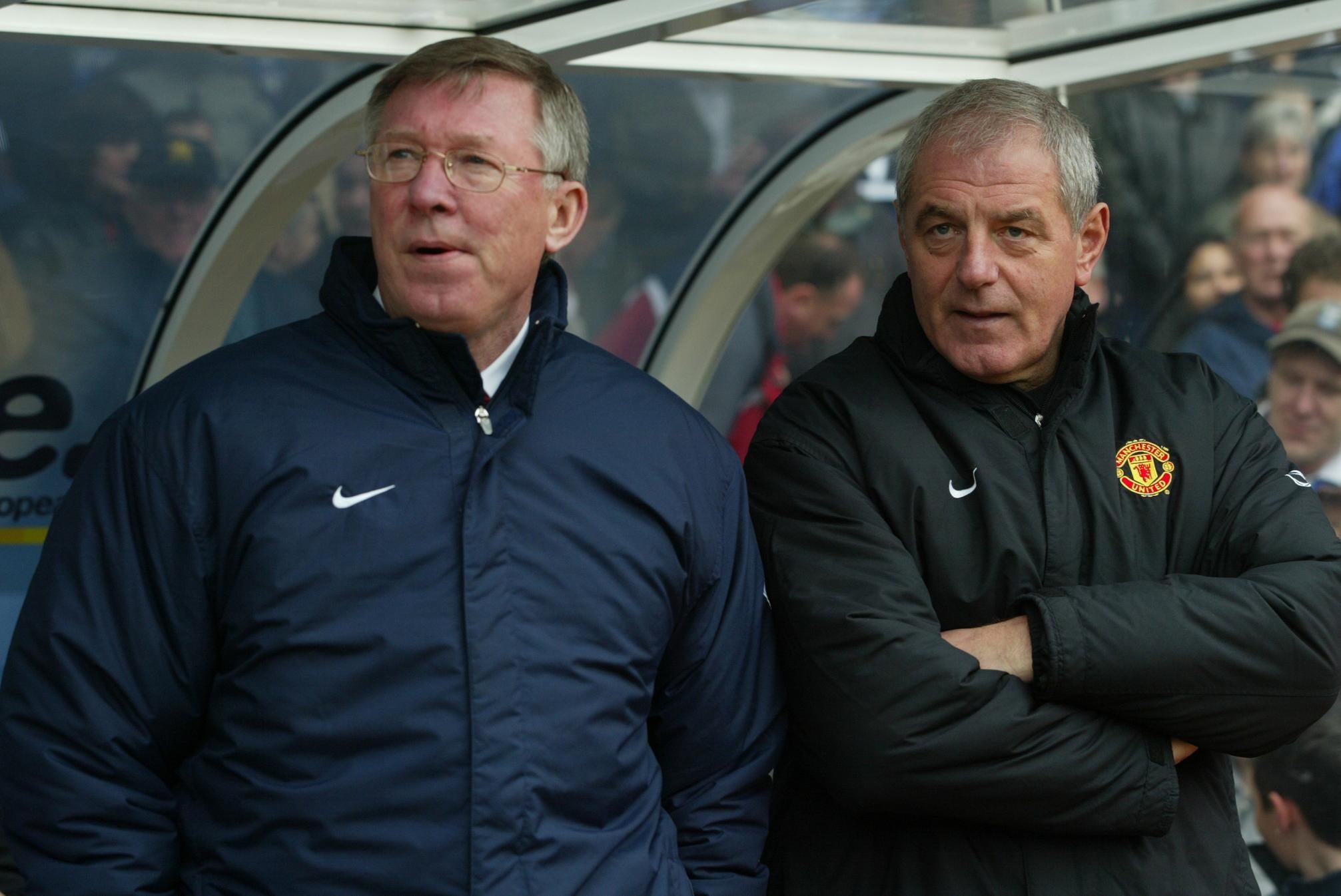 Ferguson and Smith in the dugout (David Davies/PA)