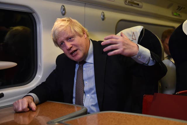 <p>Boris Johnson recently scrapped the eastern branch of the HS2 project </p>