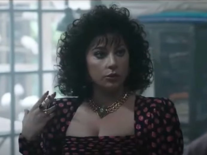 <p>Lady Gaga in the ‘Father, Son and House of Gucci’ scene</p>