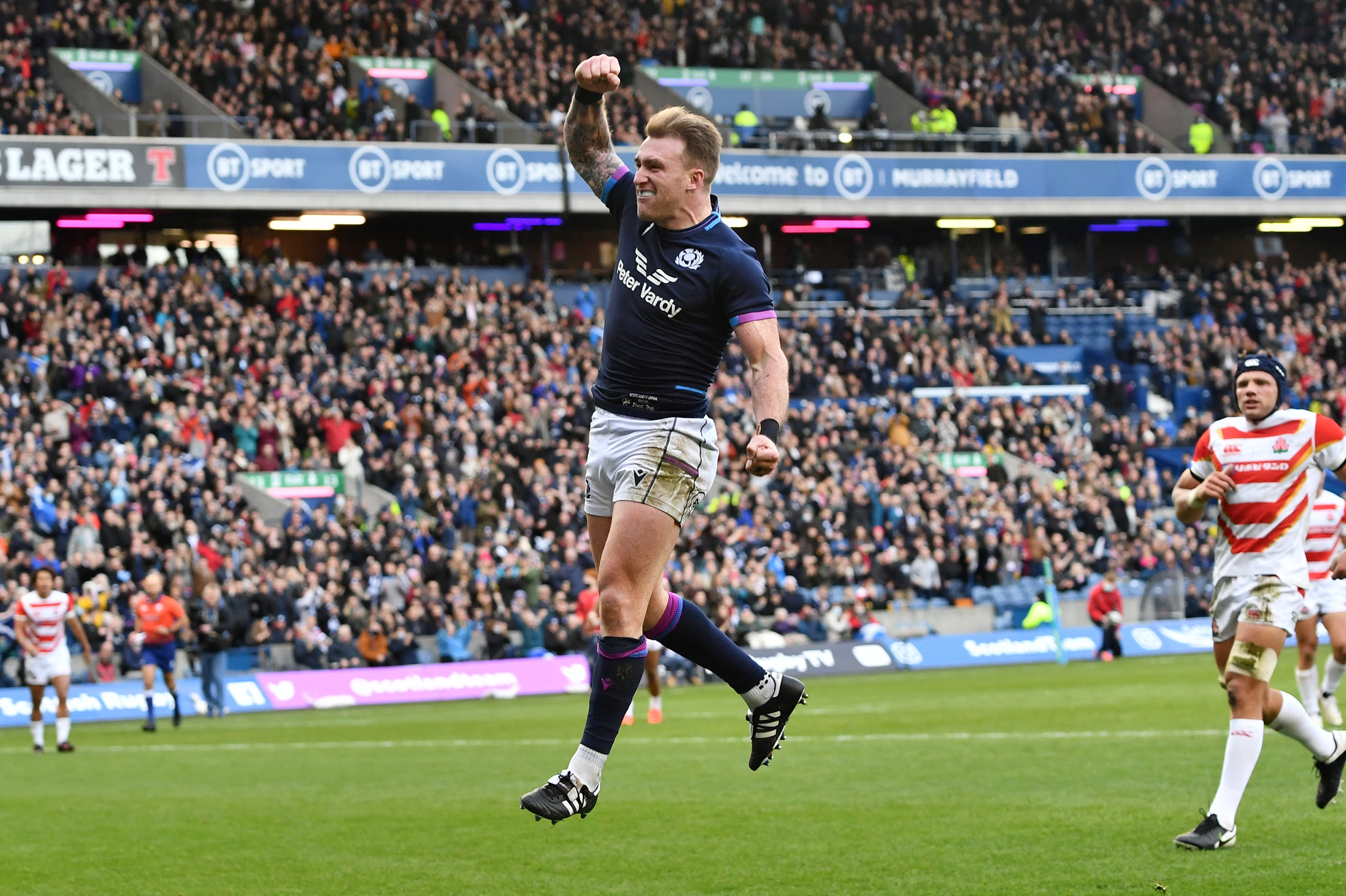 Stuart Hogg scored his 25th try for Scotland (Malcolm Mackenzie/PA)