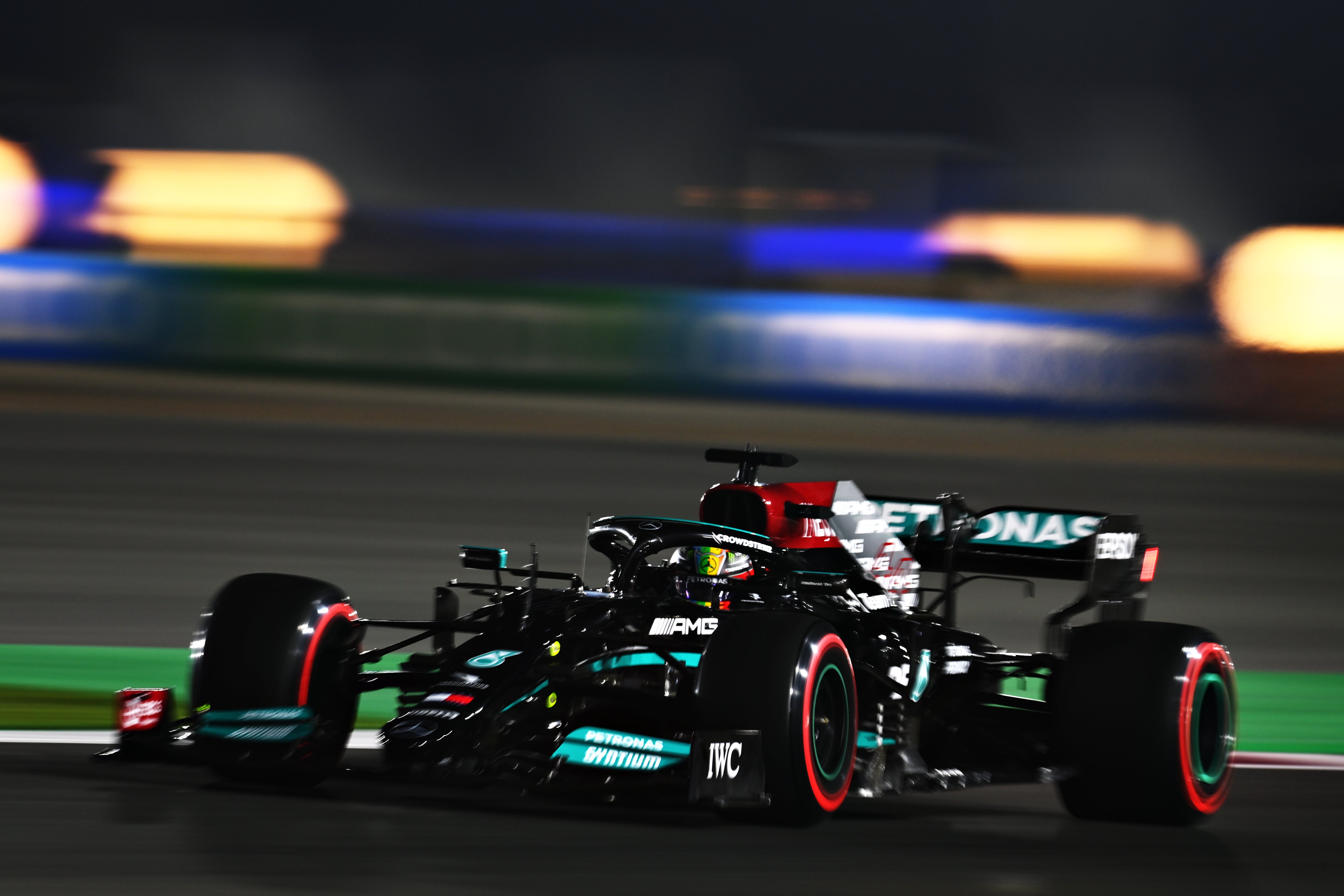 Lewis Hamilton during qualifying ahead of the F1 Grand Prix of Qatar