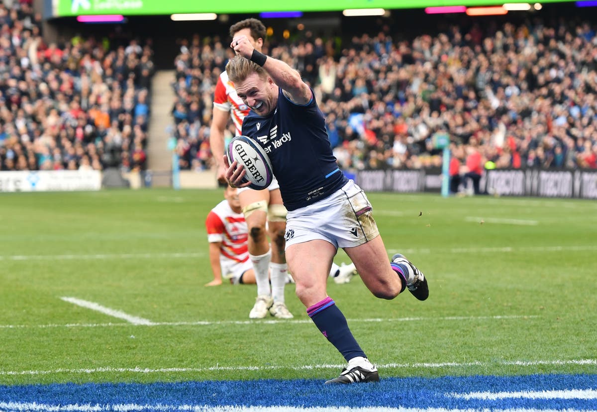 Stuart Hogg becomes Scotland’s all-time leading try-scorer in win over Japan