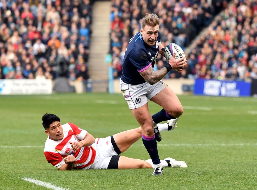 Stuart Hogg was thrilled to score his 25th Scotland try (Malcolm Mackenzie/PA)