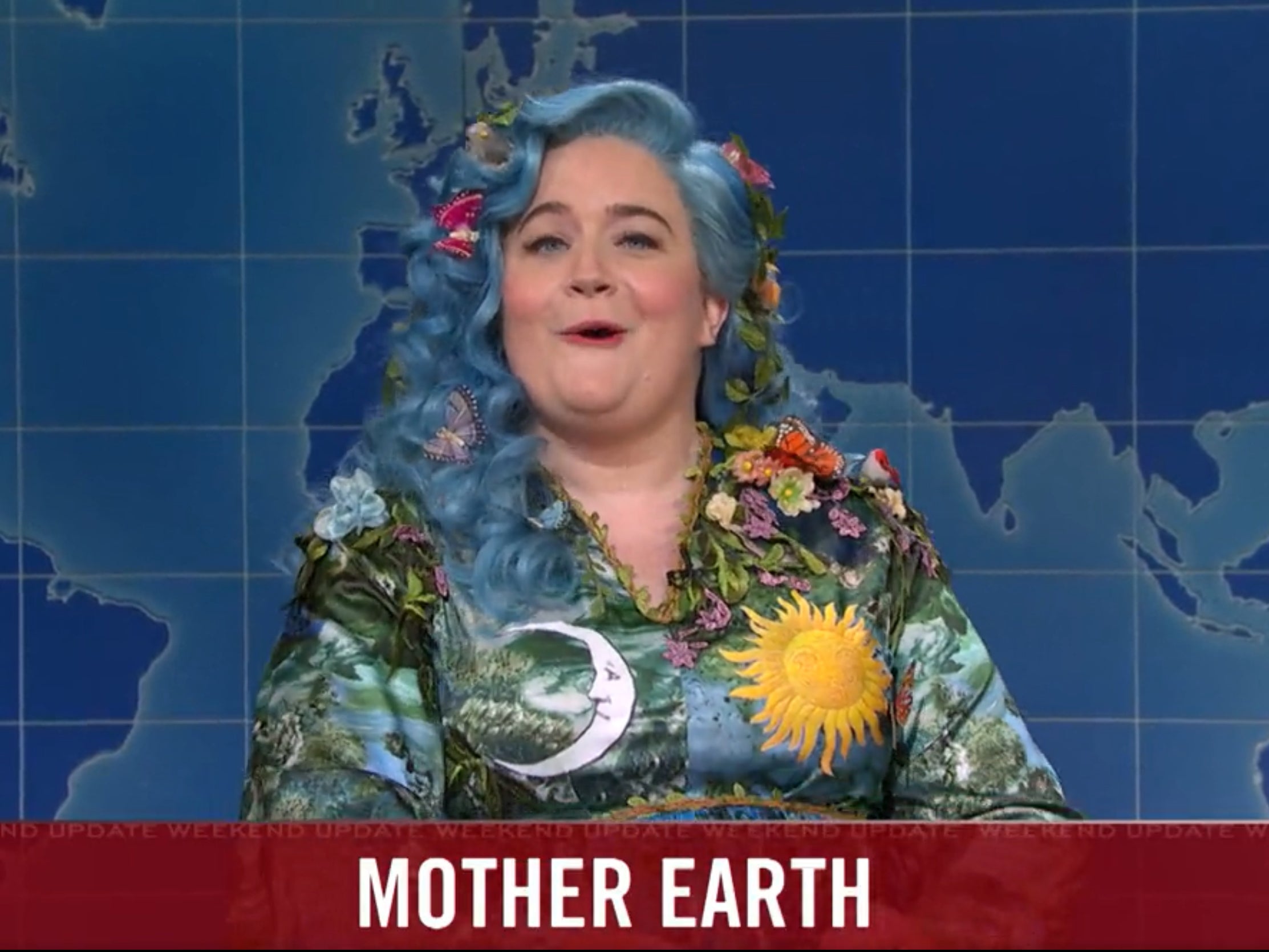 Aidy Bryant as ‘Mother Earth’ on Saturday Night Live, 20 November 2021