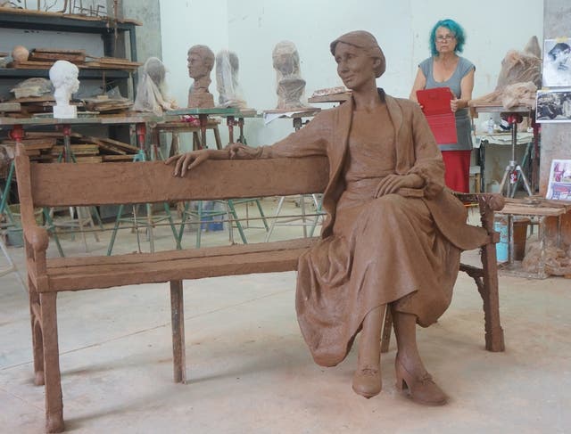 <p>The design for the new statue of Virginia Woolf by Laury Dizengremel has proved controversial </p>