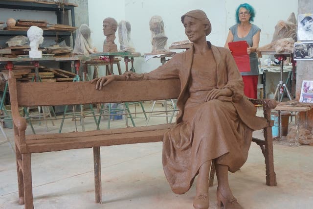 <p>The design for the new statue of Virginia Woolf by Laury Dizengremel has proved controversial </p>