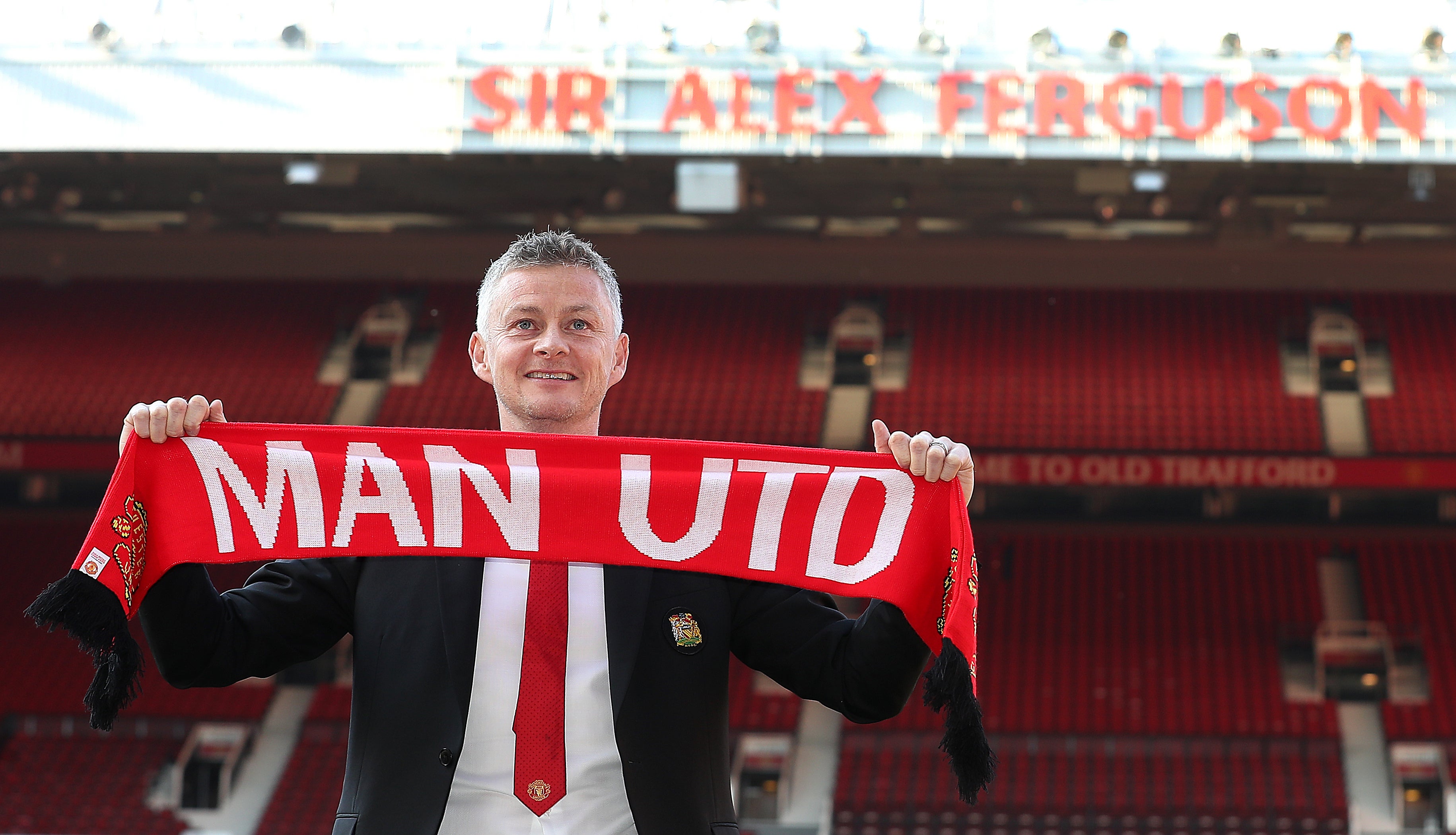 Solskjaer was later appointed on a permanent basis (Martin Rickett/PA)