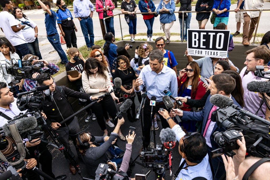 Texas governor hopeful Beto O’Rourke dodges question on whether he will campaign with Biden