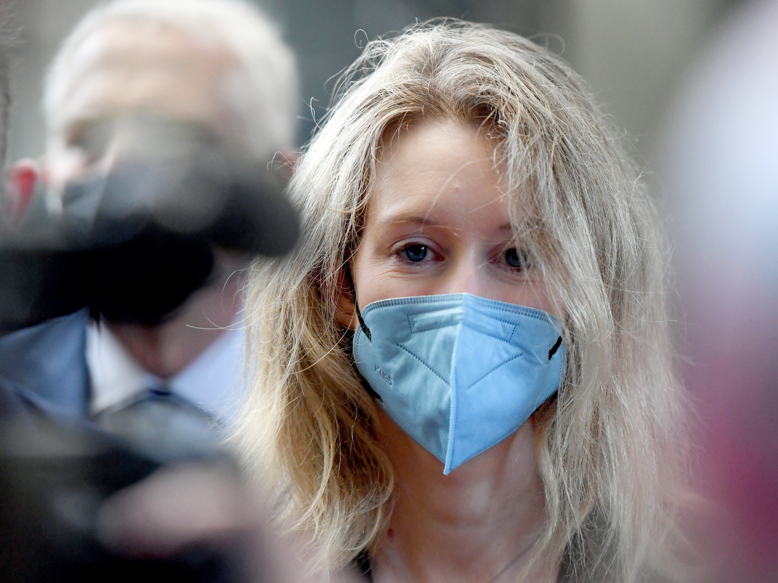 <p> Elizabeth Holmes at her fraud trial in California last week </p>