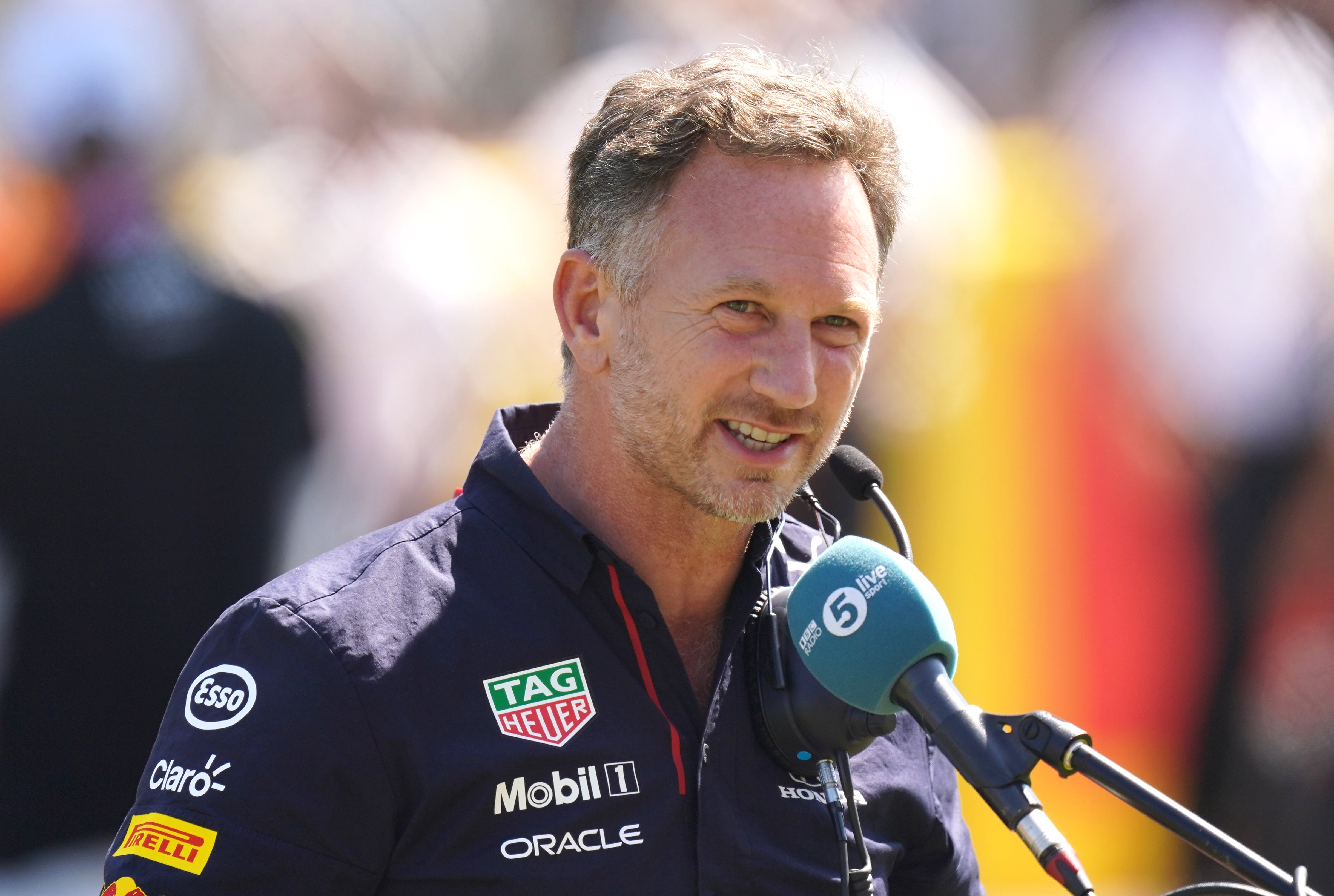 Christian Horner was summoned to the stewards after a pre-race television interview (Tim Goode/PA)
