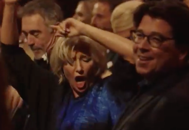 <p>Emma Thompson dancing to ‘Rolling in the Deep'</p>