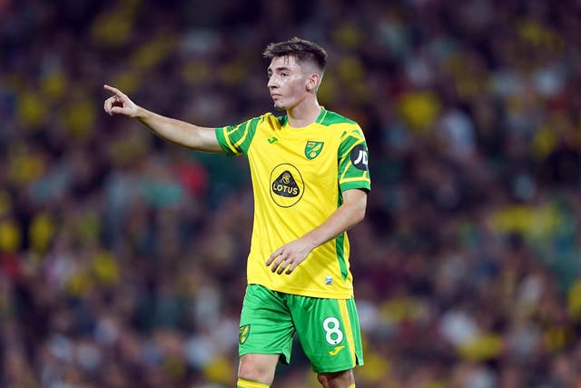 Dean Smith praised Billy Gilmour after Norwich’s 2-1 win over Southampton (Joe Giddens/PA)