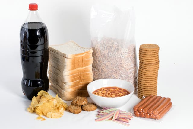 <p>A photo illustration of ‘Ultra Processed’ foods </p>