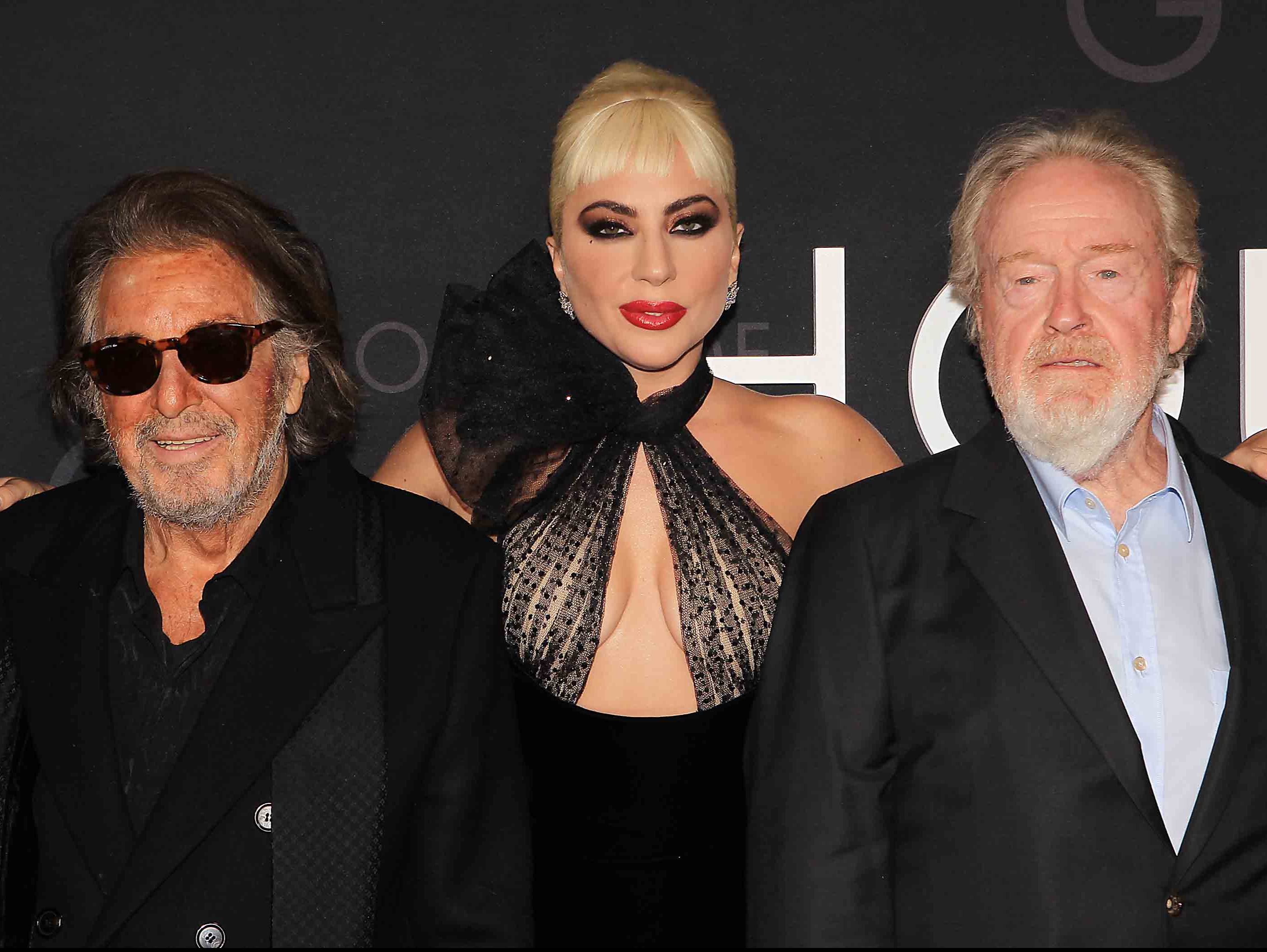 <p>Al Pacino Lady Gaga Ridley Scott</p>