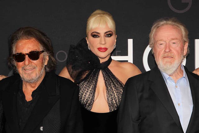 <p>Al Pacino Lady Gaga Ridley Scott</p>