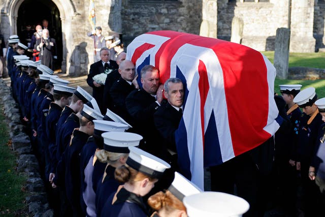 <p>A funeral service held for Southend MP Sir David Amess in Essex</p>