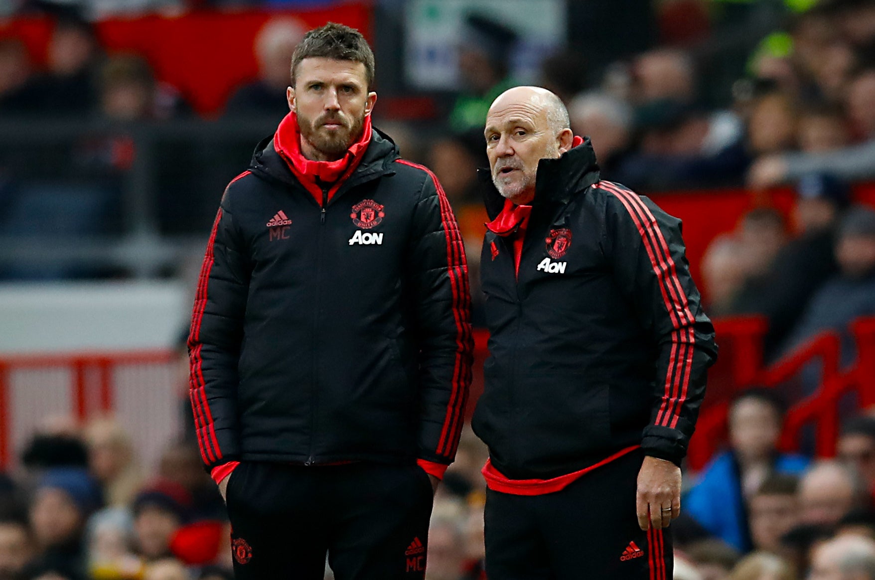Michael Carrick worked alongside Mike Phelan as an assistant to Solskjaer (Martin Rickett/PA)