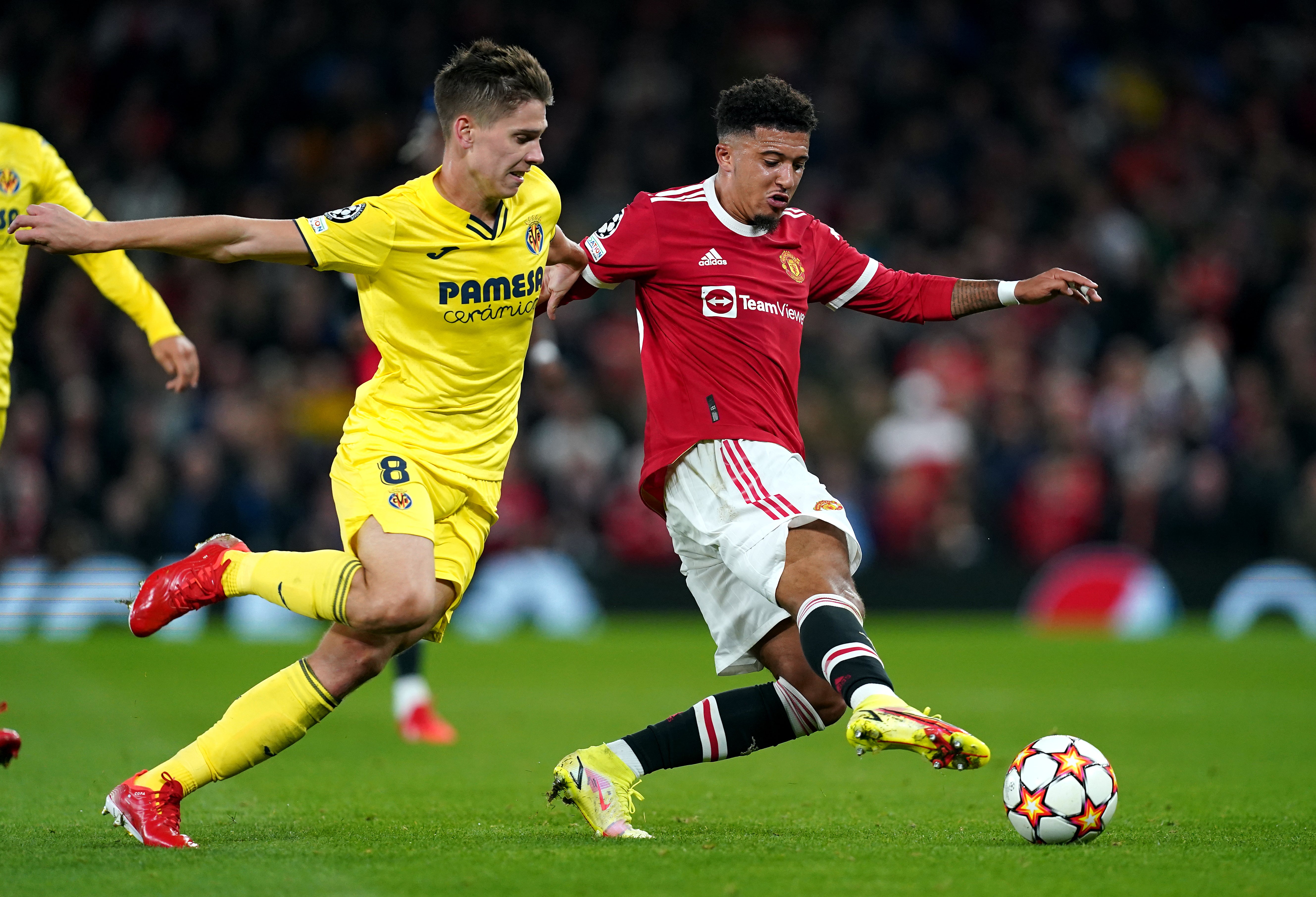 Villarreal and Manchester United both have seven points in Group F (Martin Rickett/PA)