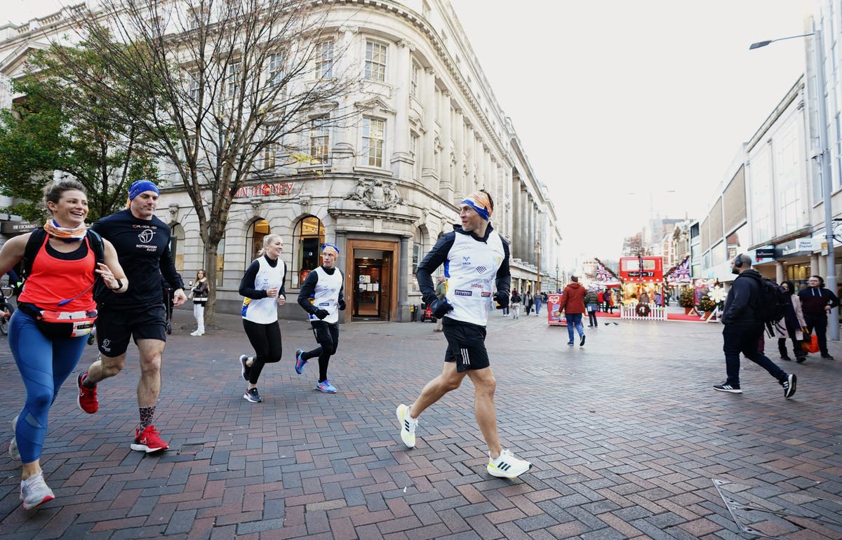 Kevin Sinfield overwhelmed as 24-hour charity run tops &pound;300,000 in donations