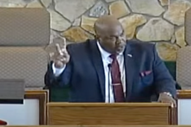 <p>North Carolina GOP official Mark Robinson giving a sermon during which he suggested homosexual people were “inferior” to straight people.</p>